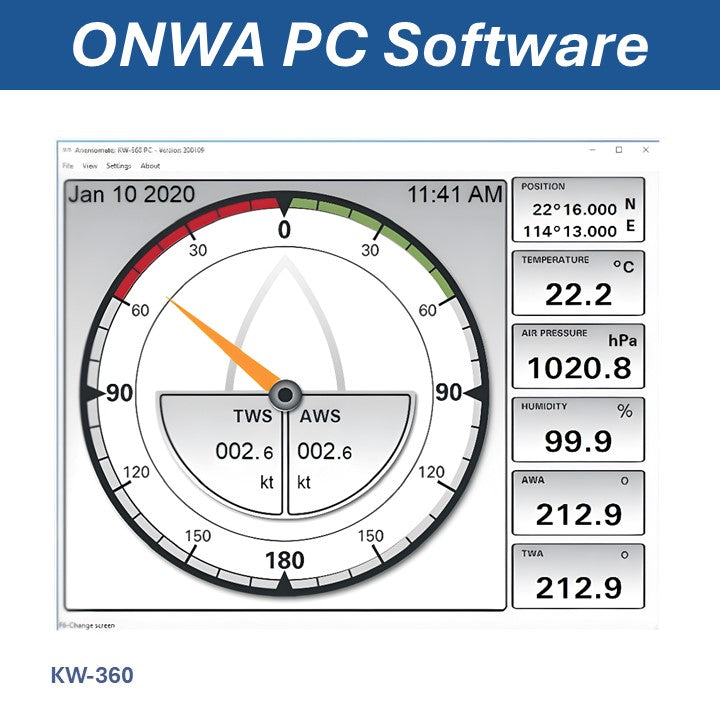 KW-360 Ultrasoon windmeter Anemomenter