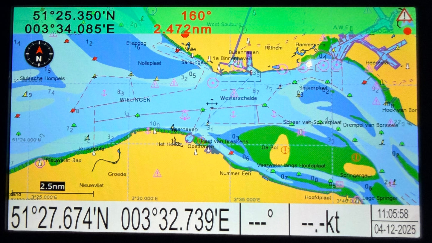 KP-27 Kaartplotter mét GRATIS GPS