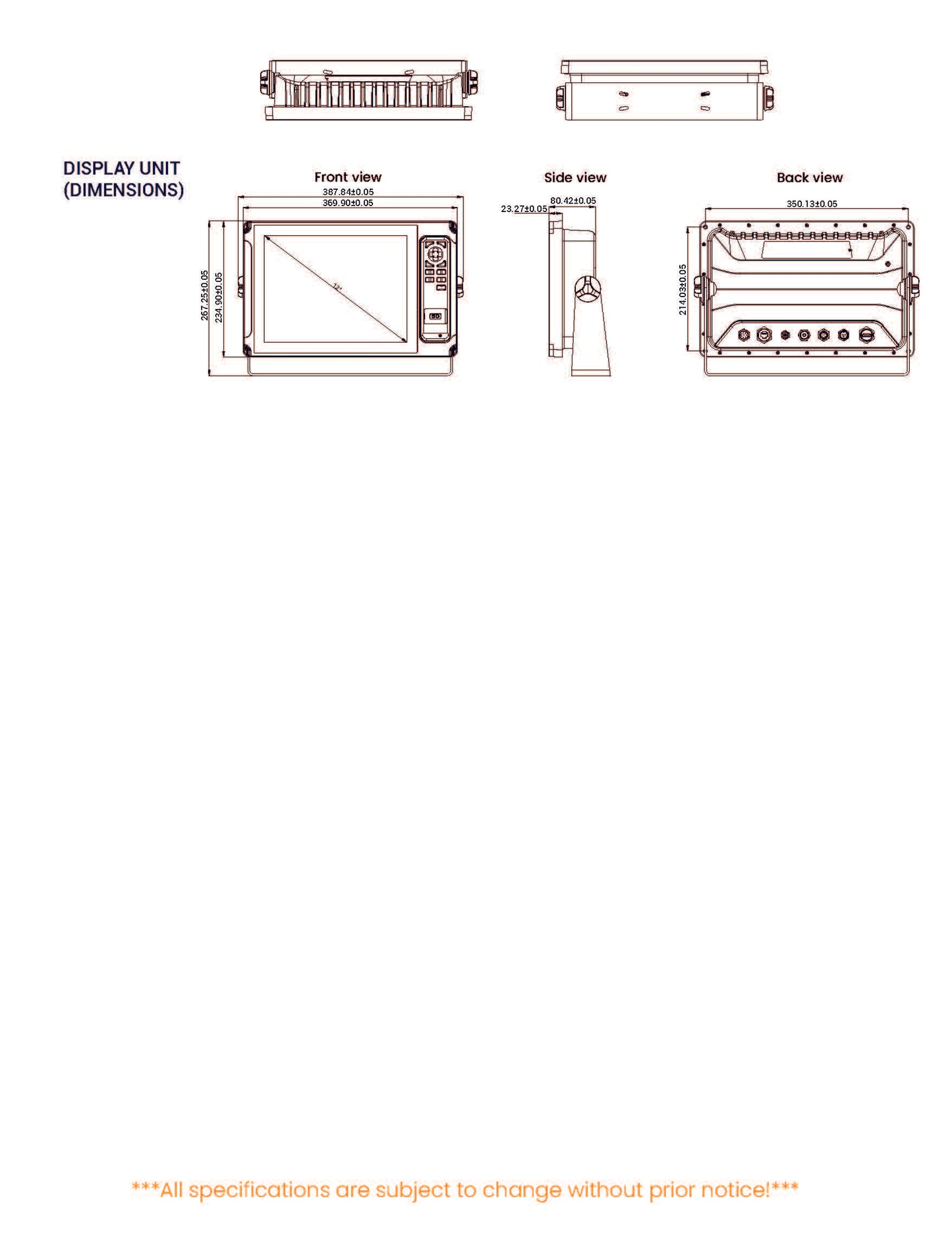 K-Astral 8 ONWA Easy-to-use GPS Kaartplotter
