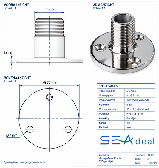 SD-15 RVS antenne mount