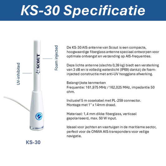 KS-30 AIS Antenna